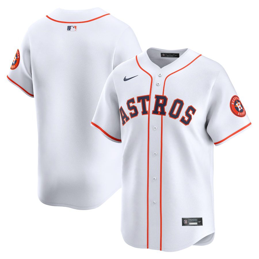 Men Houston Astros Yainer Diaz Nike White Home Limited Player MLB Jersey